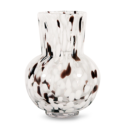 Zzing vase 'debby' white/brown h21 d15,5