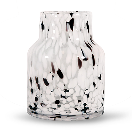 Zzing vase 'meggy' white/brown h19 d15.5