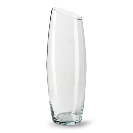 Vase 'slanted' h40 d13 cm