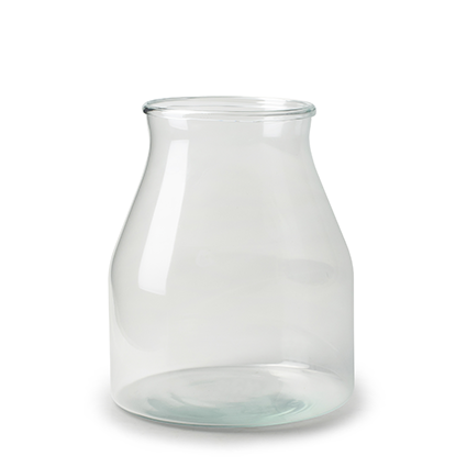 Vase 'elmo' with folded edge h24 d19.5 cm
