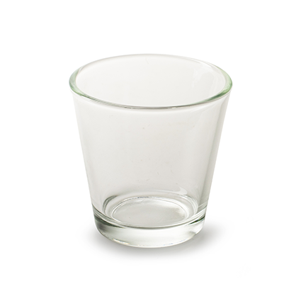 Conical glass 'laila' h6,5 d6,5 cm
