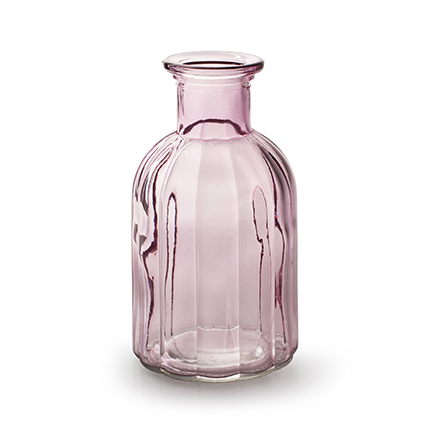 Bottle 'norinne' soft pink h14 d7.5 cm