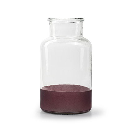 Bottle vase 'apotheker' with purple rim