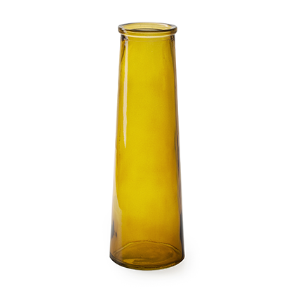 Flesvaas 'roseanne' geel h25 d8 cm