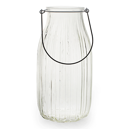 Glas met hanger 'laurence' h25 d13 cm