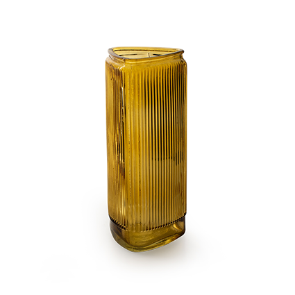 Vase 'vicky' yellow h20 d10.5 cm