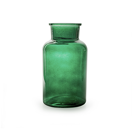 Vase 'apotheker' green h26 d14 cm