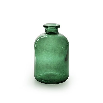 Bottlevase 'jardin' green h17 d11 cm