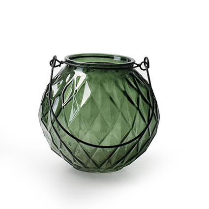 Lantern 'odilia' green h14.5 d15 cm