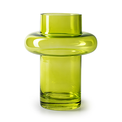 Vase 'ricky' green h20 d15 cm