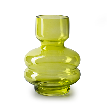 Vase 'lucky' green h20 d15 cm
