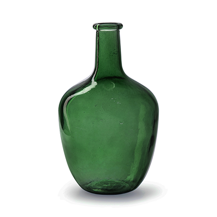 Bottlevase 'mendez' green h25.5 d15 cm