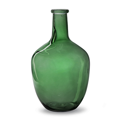 Bottlevase 'mendez' green h30.5 d17.5 cm