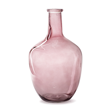 Bottlevase 'mendez' pink h30.5 d17.5 cm
