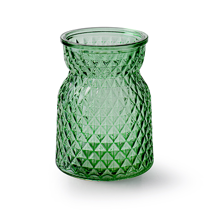 Bottlevase 'posh' green h13.5 d10 cm