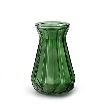 Vase 'grace' green h18 d11.5 cm