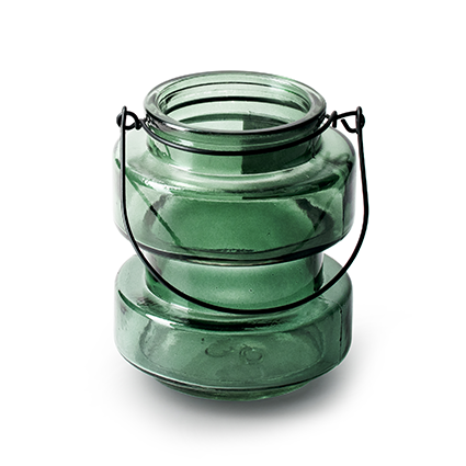 Lantern 'hailey' green h10.5 d9 cm