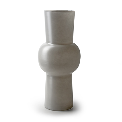 Vase 'treeday' matt pastel grey h45 d19 cm