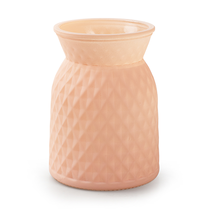 Vase 'posh' pink h16 d12 cm