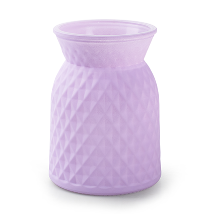 Vase 'posh' purple h16 d12 cm