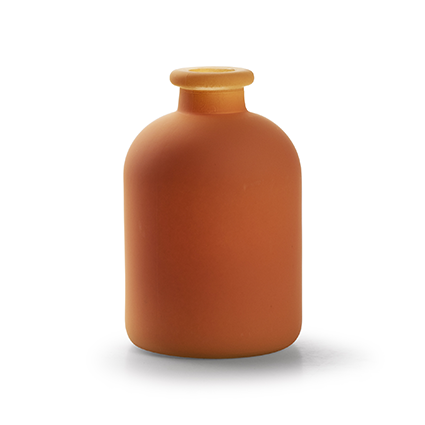 Bottlevase 'jardin' orange h17 d11 cm