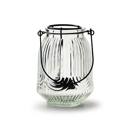 Lantern 'romee' with insert clear h12 d9 cm