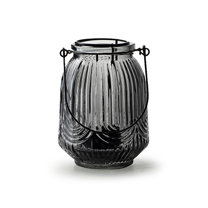 Lantern 'romee' with insert anthracite h12 d9