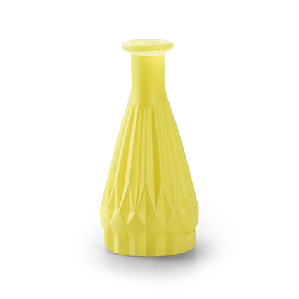 Bottlevase 'patty' matt yellow h14.5 d7 cm