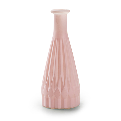 Bottlevase 'patty' matt pink h21 d8.5 cm
