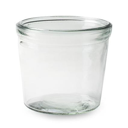 Glass jar 'pottz' clear h13.5 d14.5 cm