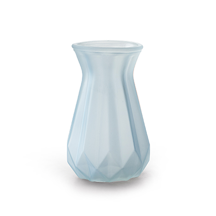 Vase 'grace' matt blue h15 d10 cm
