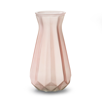 Vase 'grace' matt pink h18 d11.5 cm