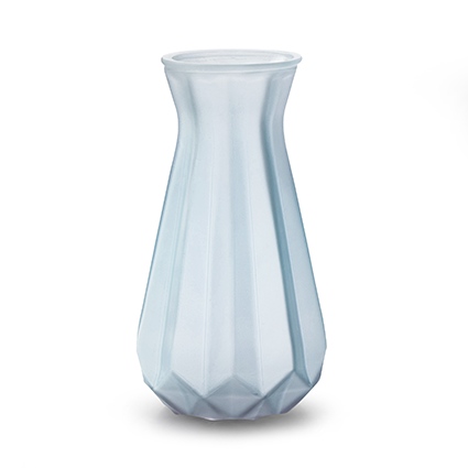 Vase 'grace' matt blue h18 d11.5 cm