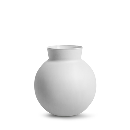 Eco round vase with collar 'hooper' matt