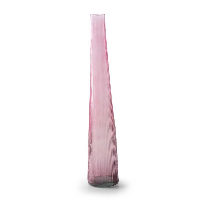 Vaas 'corfu' roze h50 cm