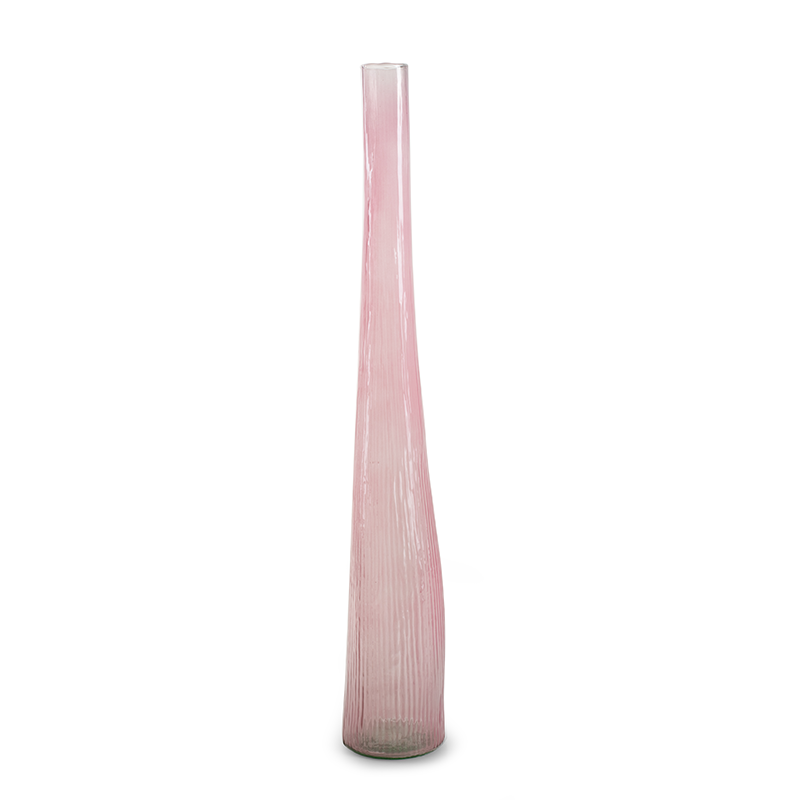 Vase 'corfu' pink h60 d9 cm