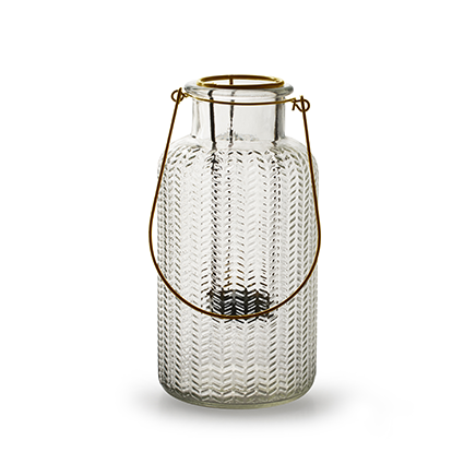 Lantern with golden handle and insert