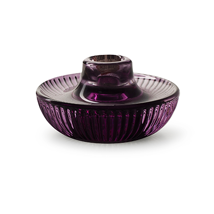 Candleholder 'yup' purple h5.5 d10 cm