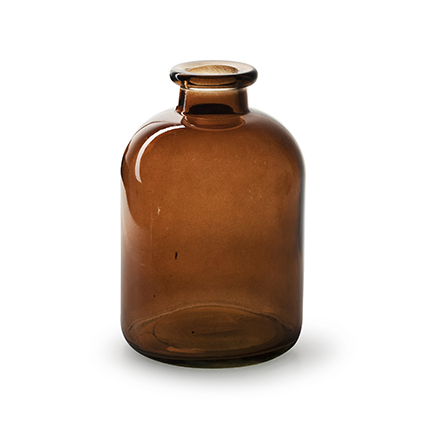 Bottlevase 'jardin' brown h17 d11 cm