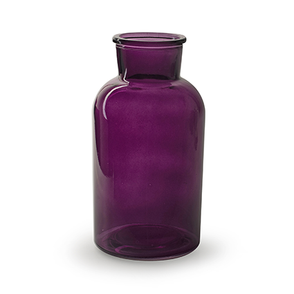 Vase 'braxton' purple h20 d10 cm