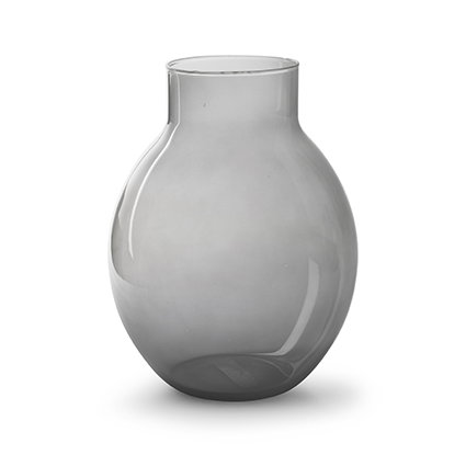 Eco vase 'lola' smoke h25 d19 cm