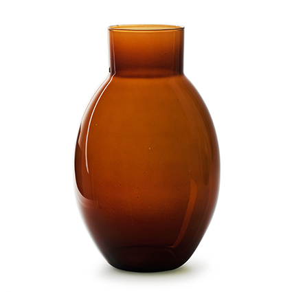 Eco vase 'lola' brown h32 d20 cm