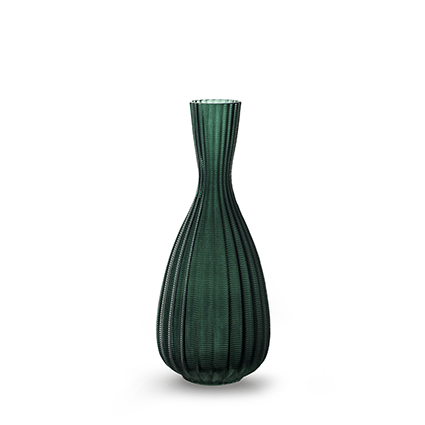 Vase 'vegan' green h25.5 d9.5 cm
