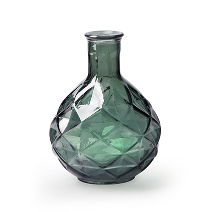 Vase 'bliss' green h18.5 d14 cm
