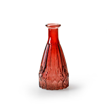 Bottlevase 'patty' red h14.5 d7 cm
