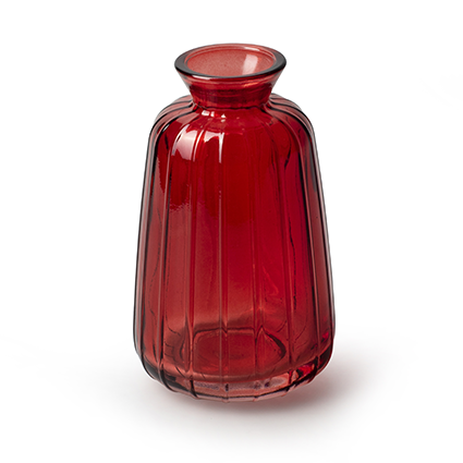 Small vase 'jolie' light red h11 d6.5 cm