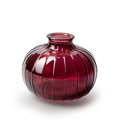 Small vase 'nela' red h9 d10.5 cm