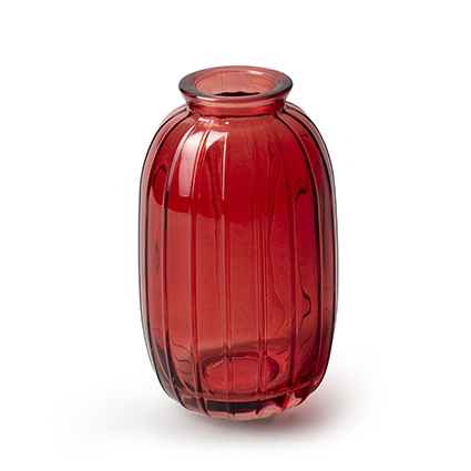Small vase 'julie' light red h12 d7 cm