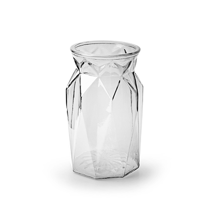 Vase 'jojo' clear h18 d11 cm