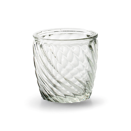 Glass pot 'justin' clear h7.5 d7.5 cm